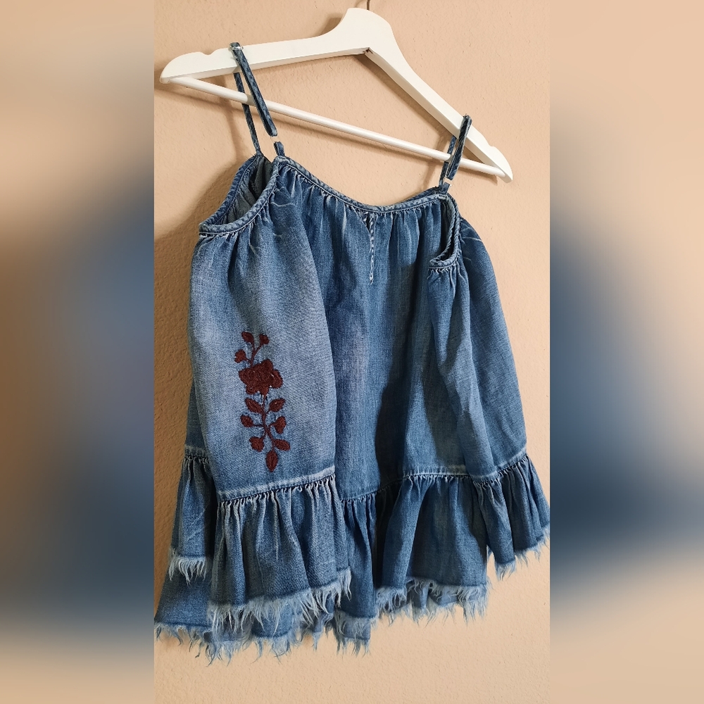 Takara Peasant Bohemian Off Shoulder Embroidered Blouse - Picture 4 of 7